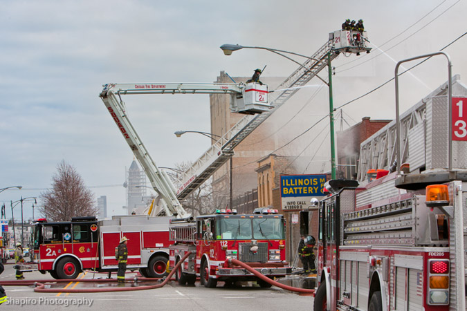 Chicago Fire Department Still & Box Alarm 4-11-11 at 2543 W. Irving Park Road
